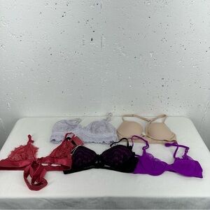 Lot of 5 size 34B Small Bras Bralette Victoria’s Secret Free People Frederick’s